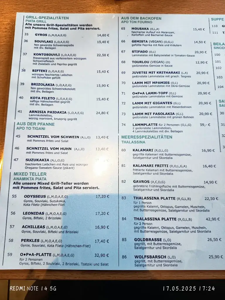 Menu_OPA Restaurant_Leobersdorf_image_4