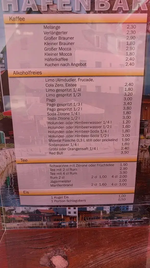 Menü_Hafenbar Litschau_Litschau_Bild_2