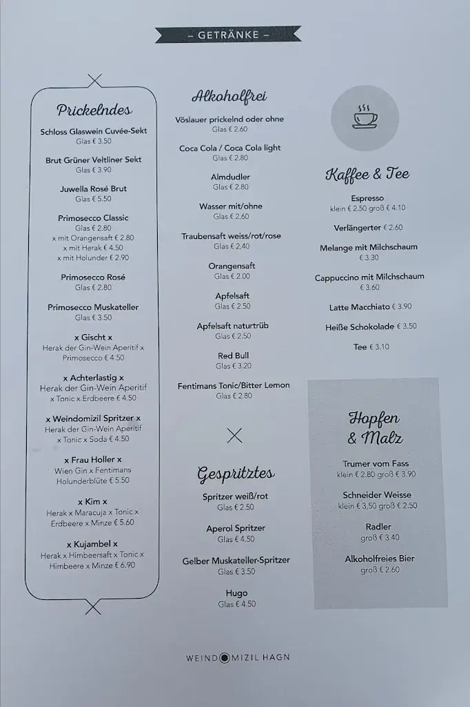 Menu_Weindomizil Hagn Restaurant und Zimmer/Hotel_Mailberg_image_3