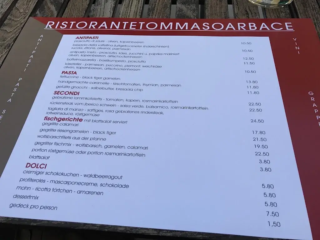 Menu_Ristorante Tommaso Arbace_Maria Enzersdorf_image_2