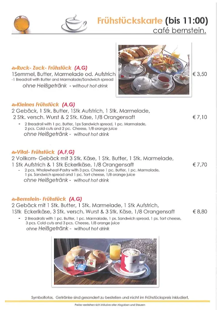 Menu_café bernstein & gästehaus, H. Fritz_Marchegg_immagine_1