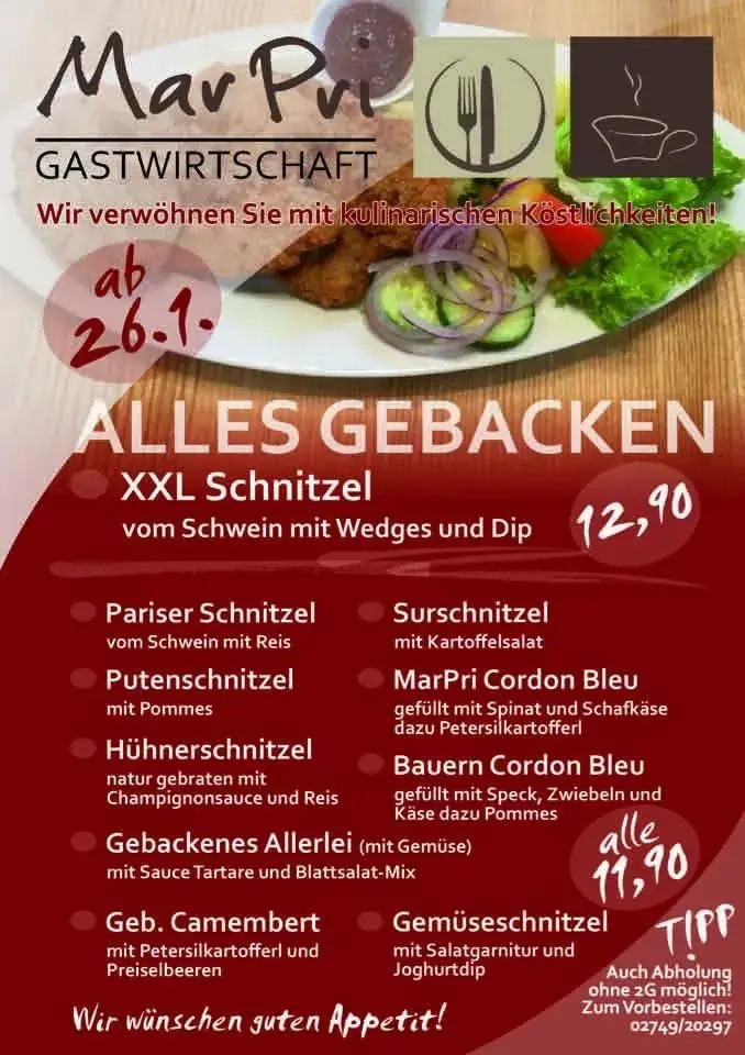 Menu_MarPri Gastwirtschaft_Markersdorf an der Pielach_immagine_1