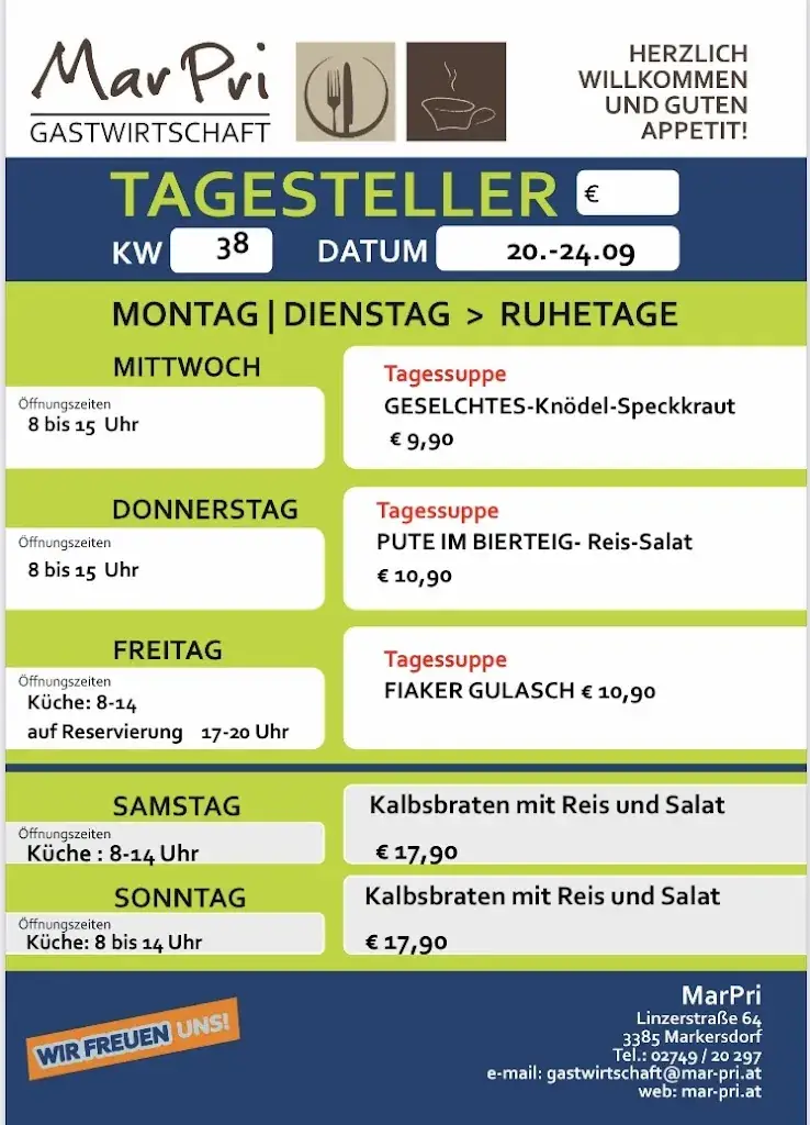 Menu_MarPri Gastwirtschaft_Markersdorf an der Pielach_immagine_4