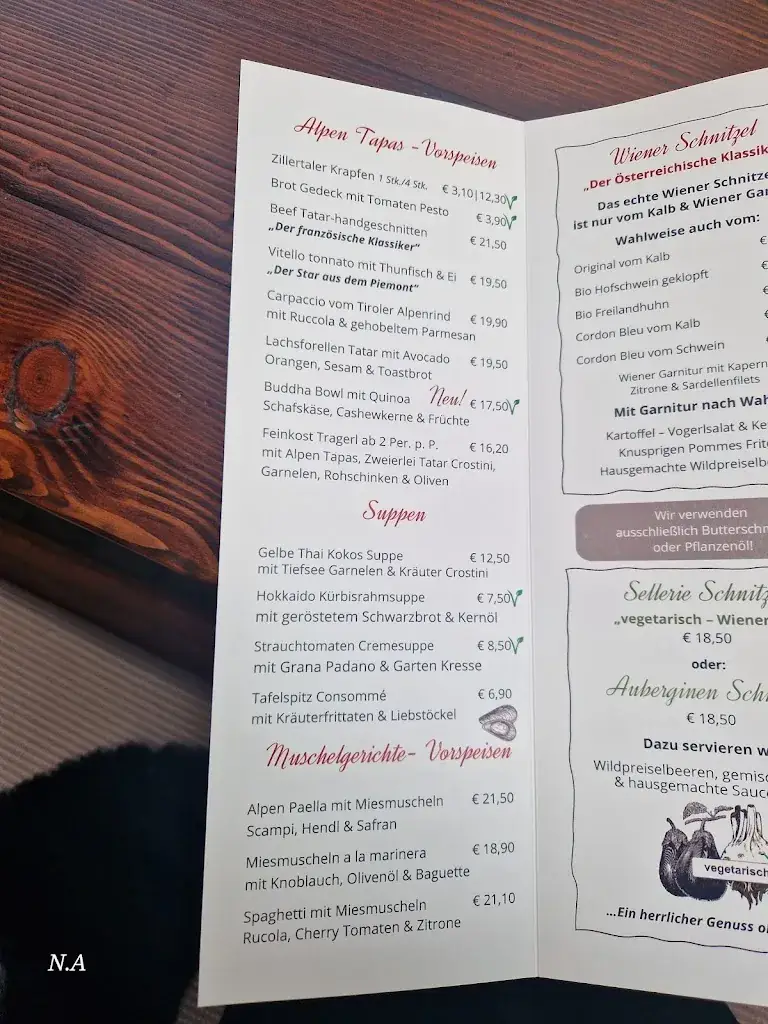 Menu_Gut Matzen Cafe Restaurant Bar_Matzen_immagine_2