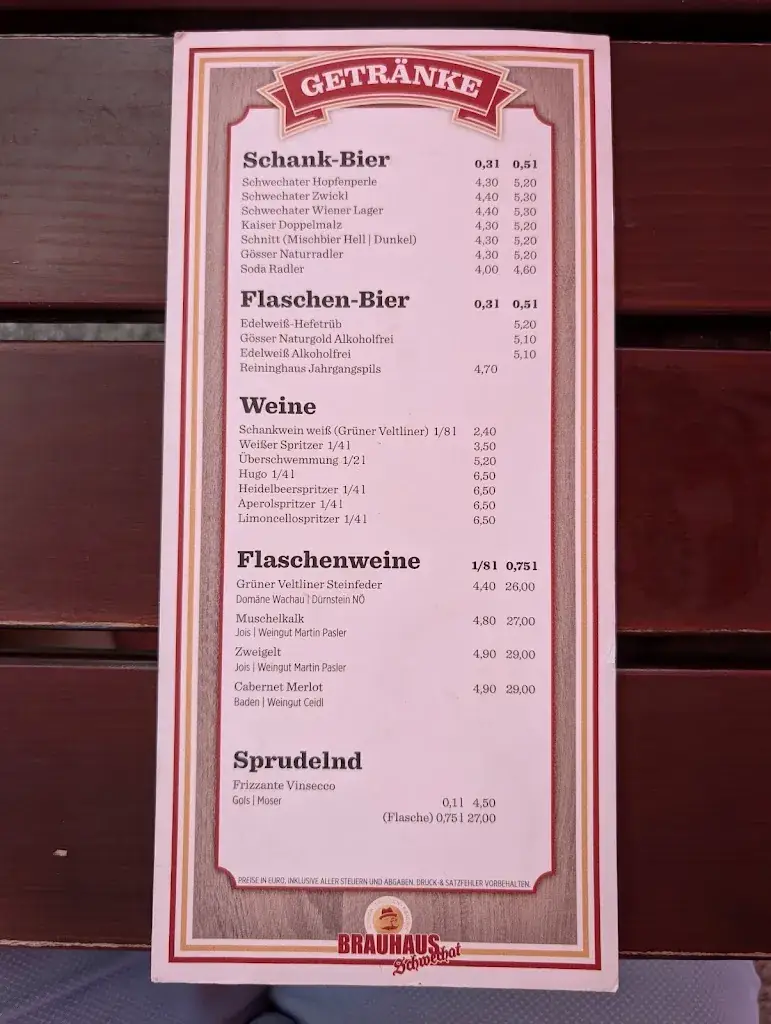 Menu_Brauhaus Schwechat_Mannswörth_immagine_2