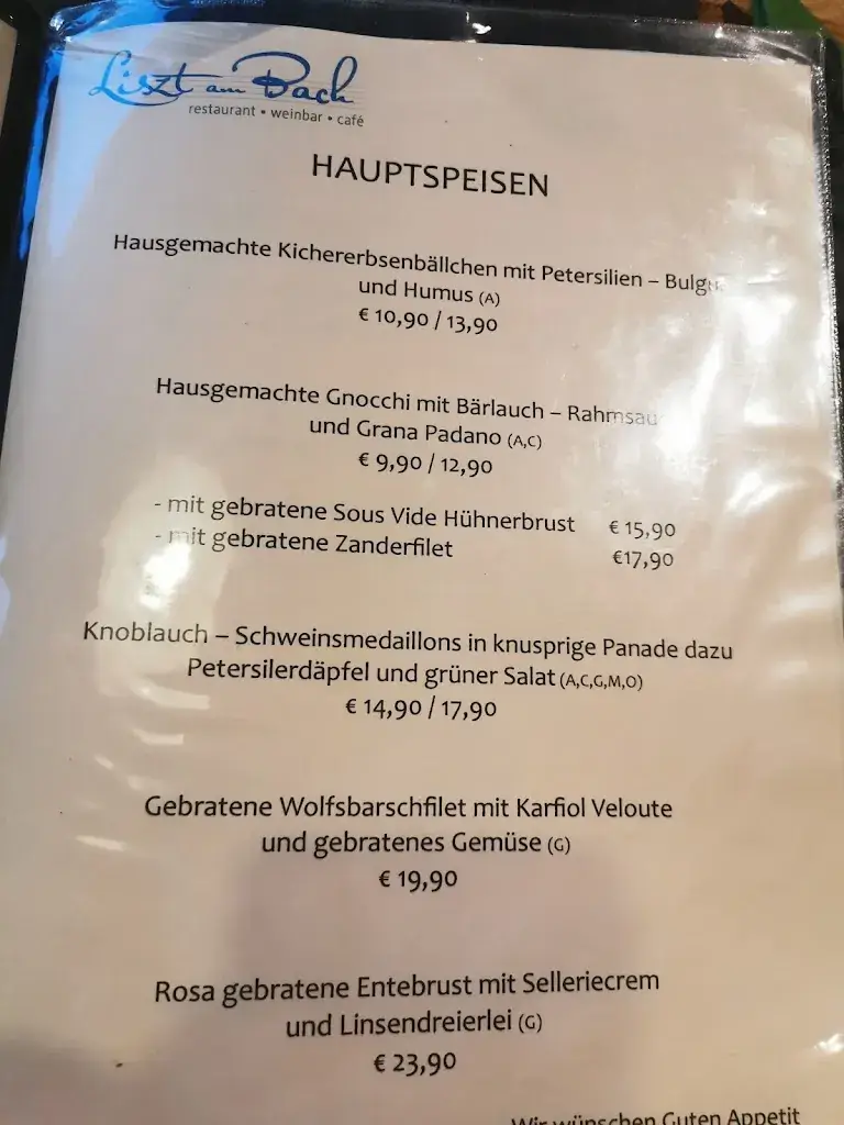 Menu_Liszt am Bach - Restaurant - Weinbar - Cafe_Kaisersdorf_image_1