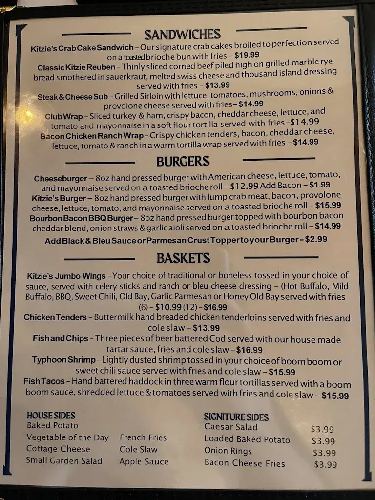 Menu_Kitzie's | Restaurant & Lounge_Martinsberg_image_1