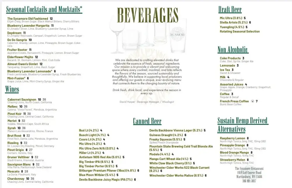Menu_The Sycamore at Stonebridge_Martinsberg_immagine_2