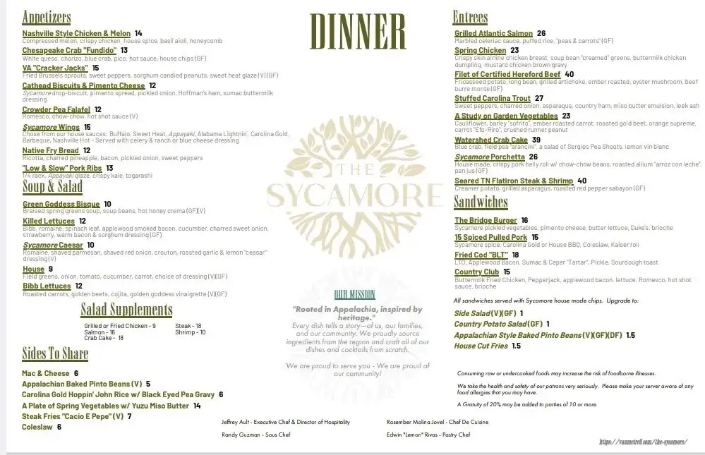 Menu_The Sycamore at Stonebridge_Martinsberg_immagine_3