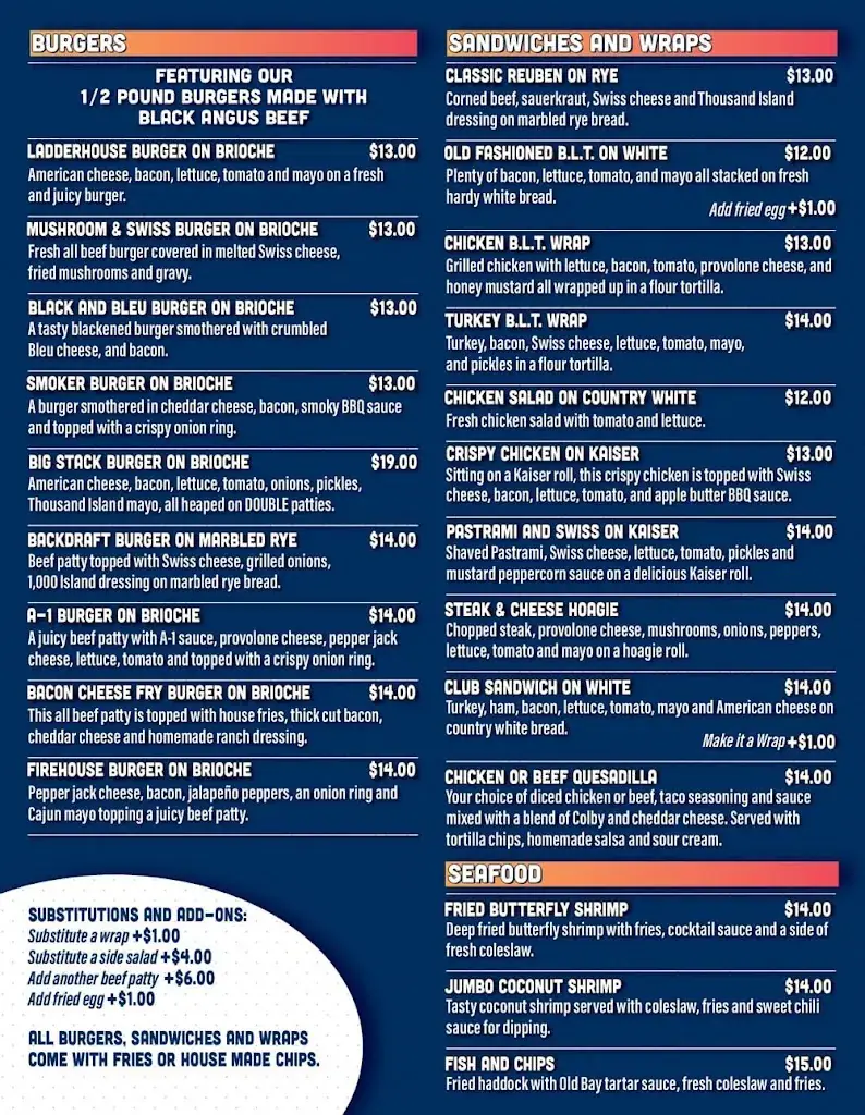 Menu_Ladder House Bar & Grill Inc_Martinsberg_image_1