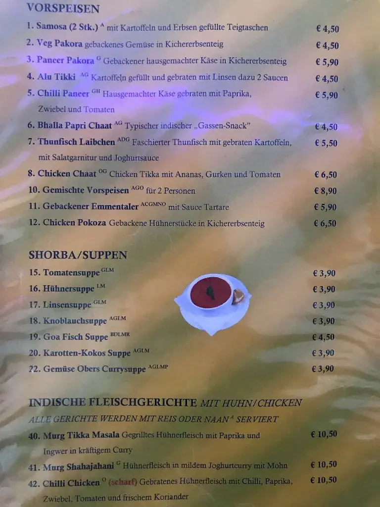 Menu_The Taste of India_Möllersdorf_image_4