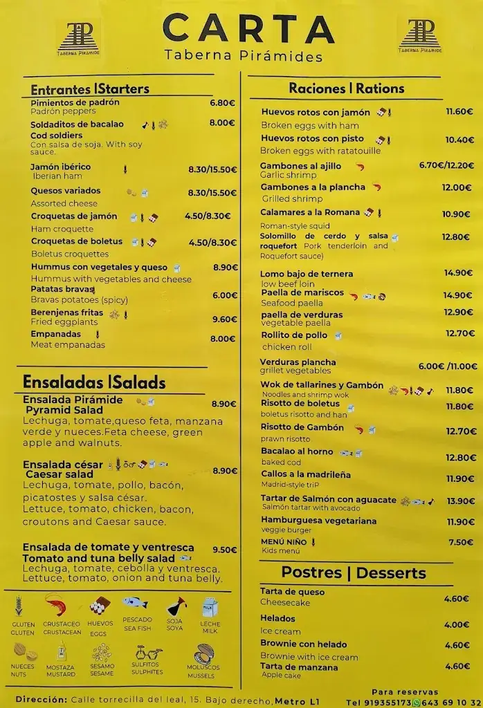 Menu_Taberna pirámide | Recomendado_Kleinhöflein im Burgenland_image_1