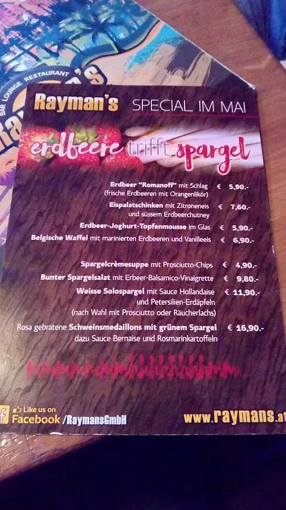 Menu_Rayman's - Neunkirchen Das Szenelokal im Bezirk_Neunkirchen_immagine_3