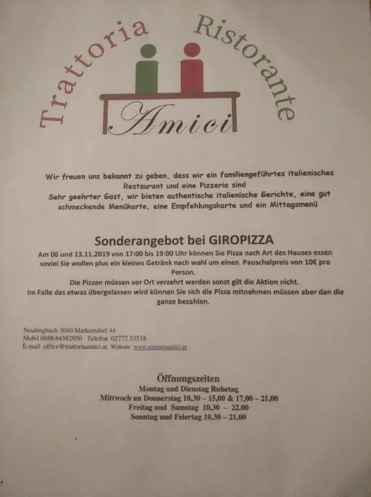 Menu_Trattoria Ristorante Amici_Neulengbach_immagine_3