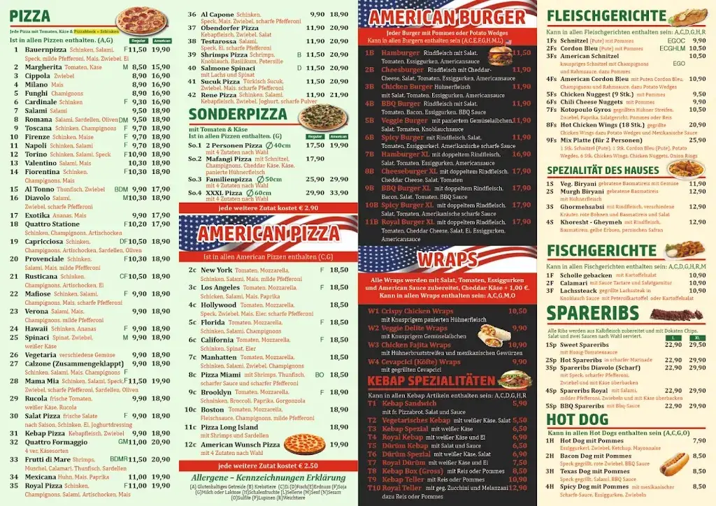 Menu_Royal Pizza & Burger Oberndorf_Oberndorf an der Melk_immagine_2