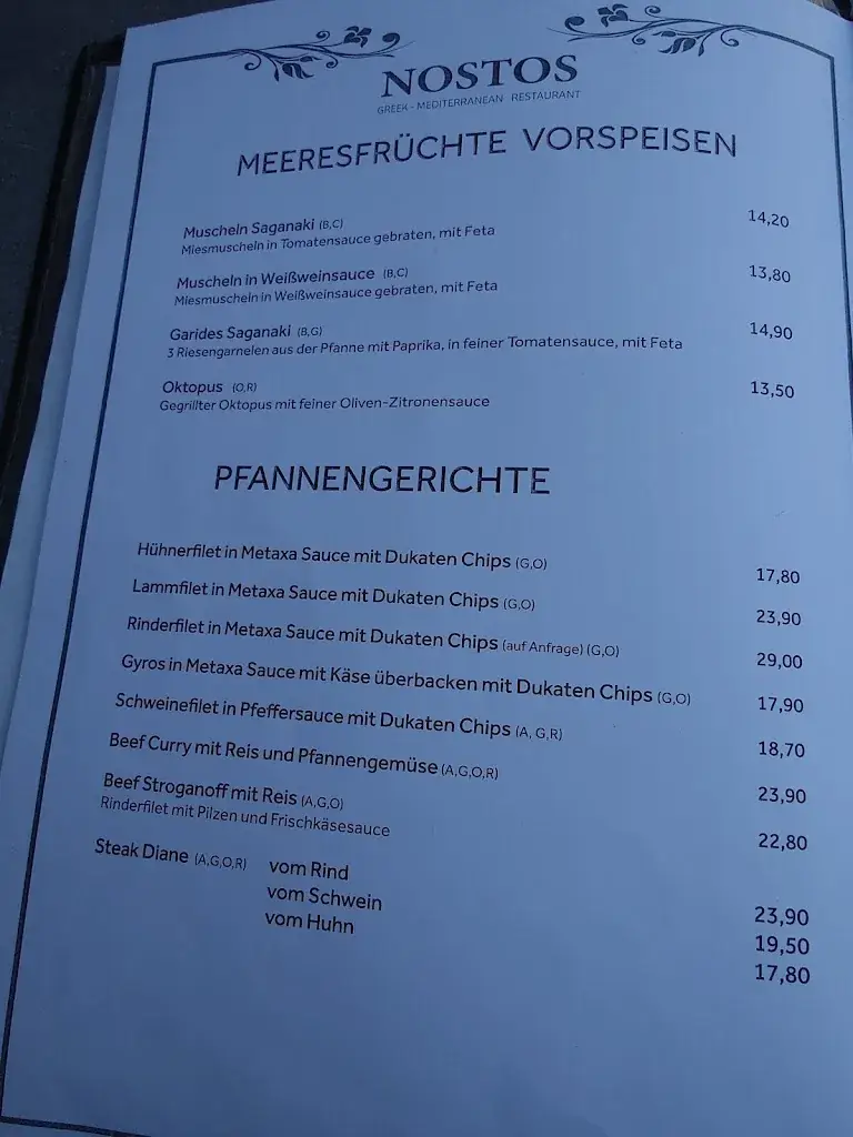 Menu_Nostos Greek Mediterranean Restaurant_Mistelbach_image_1