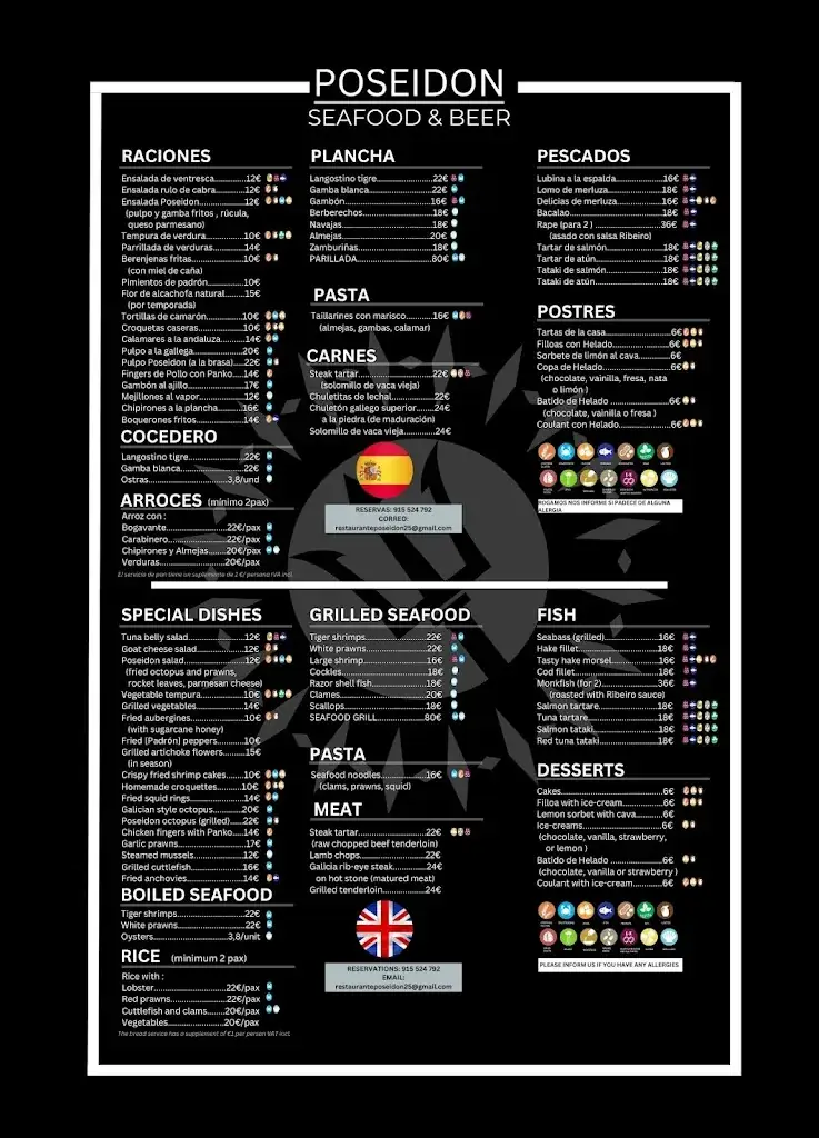 Menu_Restaurante Poseidon mediterraneo_Kleinhöflein im Burgenland_image_1