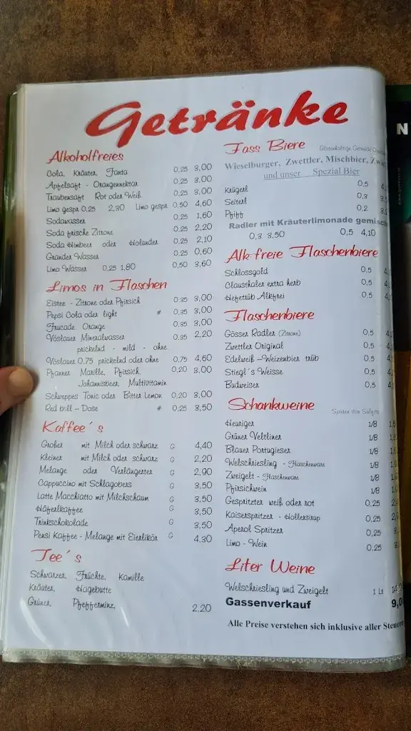 Menu_E & M Diesner Gastronomiebetriebs GmbH_Mistelbach_immagine_2