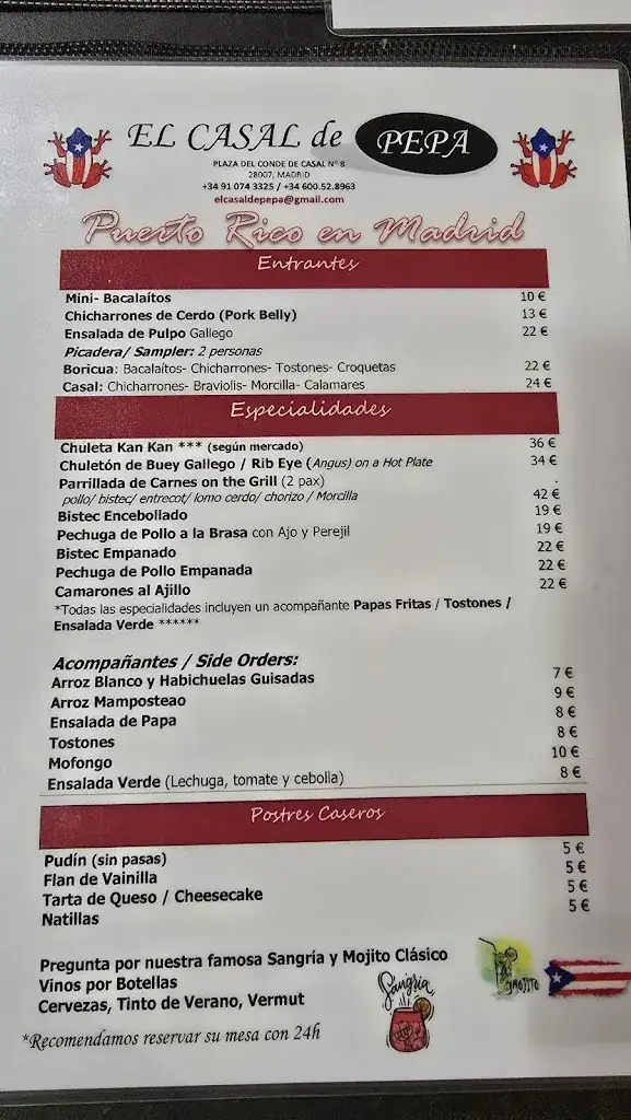 Menu_El Casal de Pepa 🇪🇸🇵🇷_Kleinhöflein im Burgenland_image_2