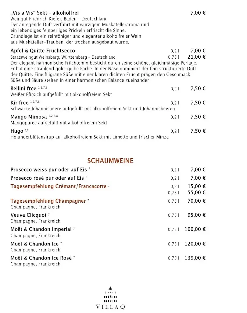 Menu_Villa Q - Restaurant und Bar für Bad Oeynhausen_Oeynhausen_immagine_4