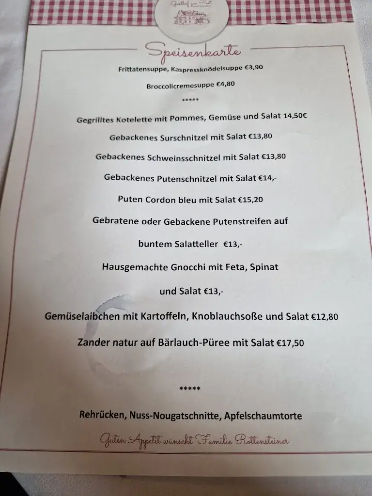 Menu_Gasthof zur Post Rottensteiner_Otterthal_image_1