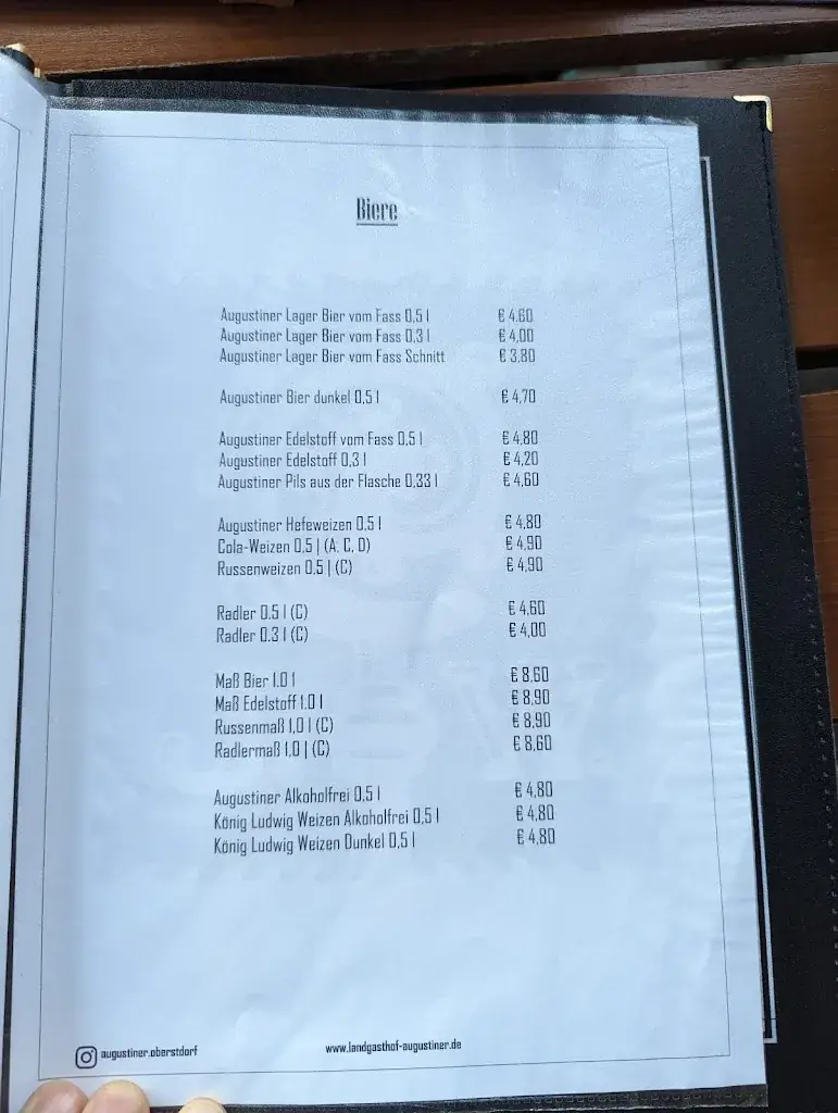 Menü_Landgasthof zum Augustiner_Obersdorf_Bild_1