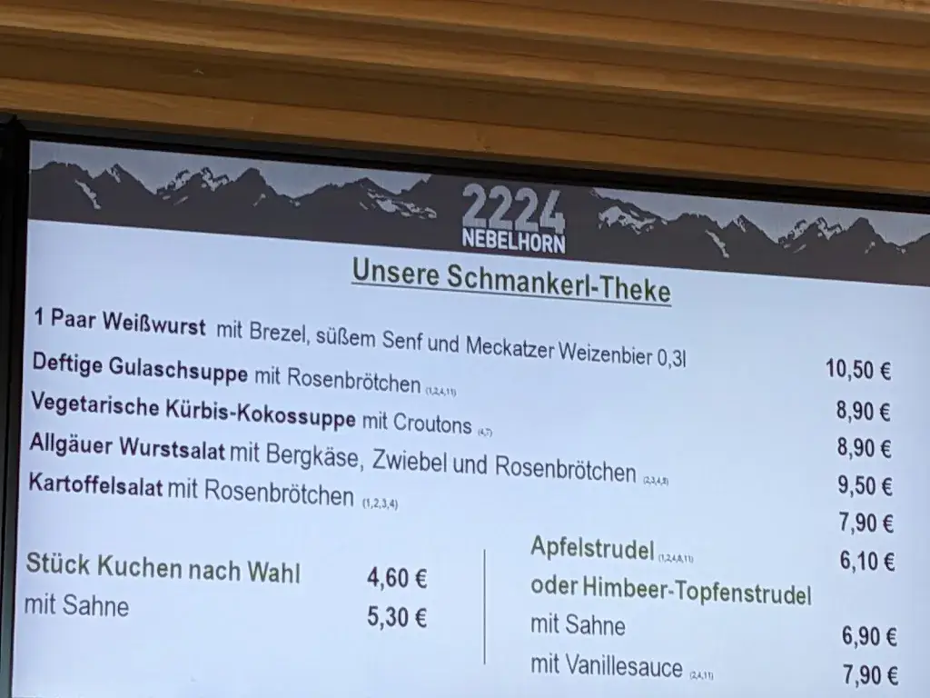 Menu_Nebelhorn-Gipfelhütte Restaurant_Obersdorf_immagine_1