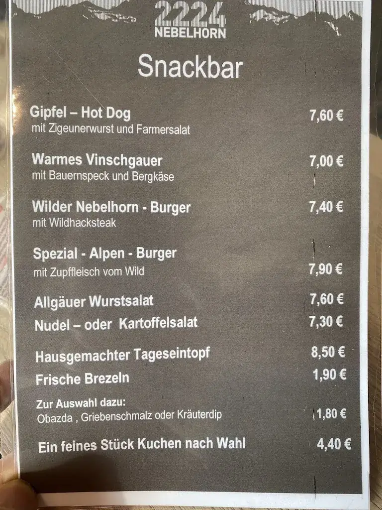 Menu_Nebelhorn-Gipfelhütte Restaurant_Obersdorf_immagine_2