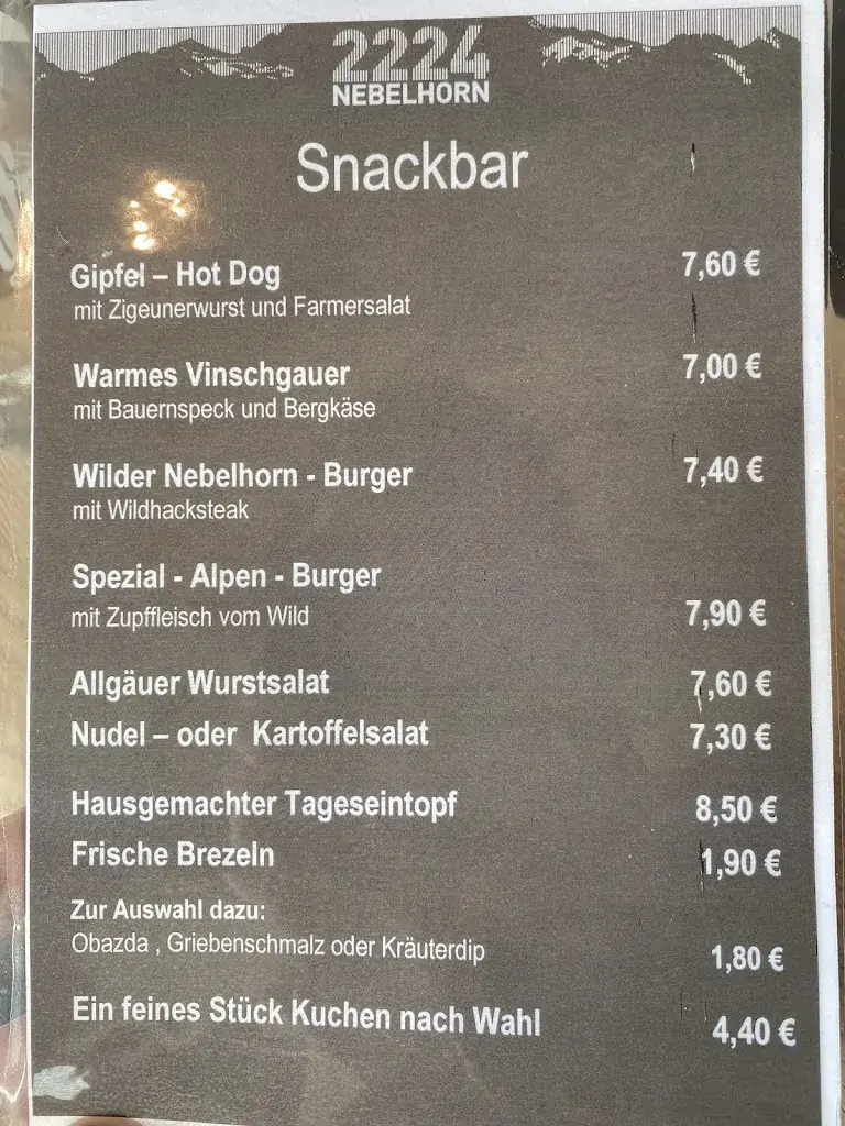 Menu_Nebelhorn-Gipfelhütte Restaurant_Obersdorf_immagine_3