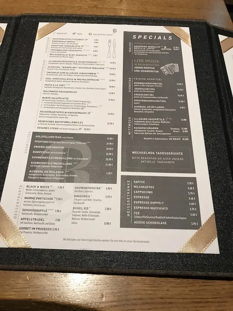 Menu_Restaurant „Brunnenstadl“ Regional & Frisch_Obersdorf_immagine_1