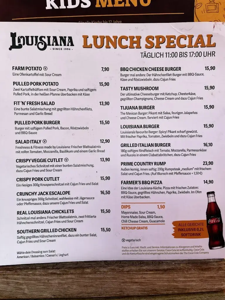 Menu_Louisiana_Oberhausen_immagine_1