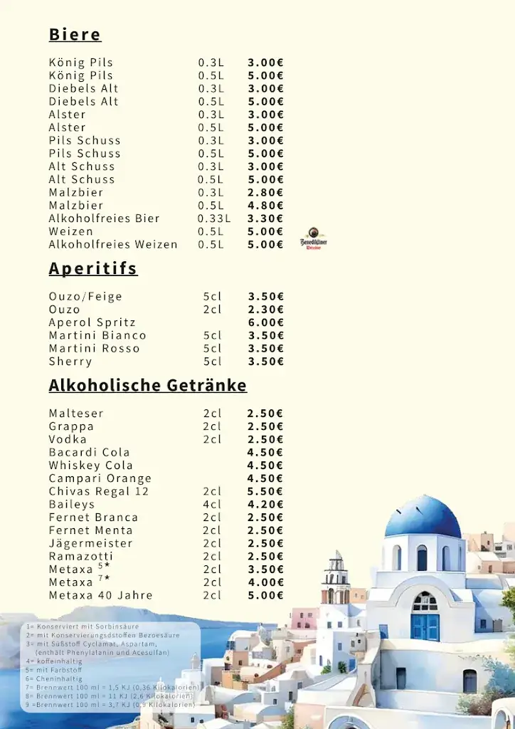 Menu_Restaurant Korali_Oberhausen_immagine_1