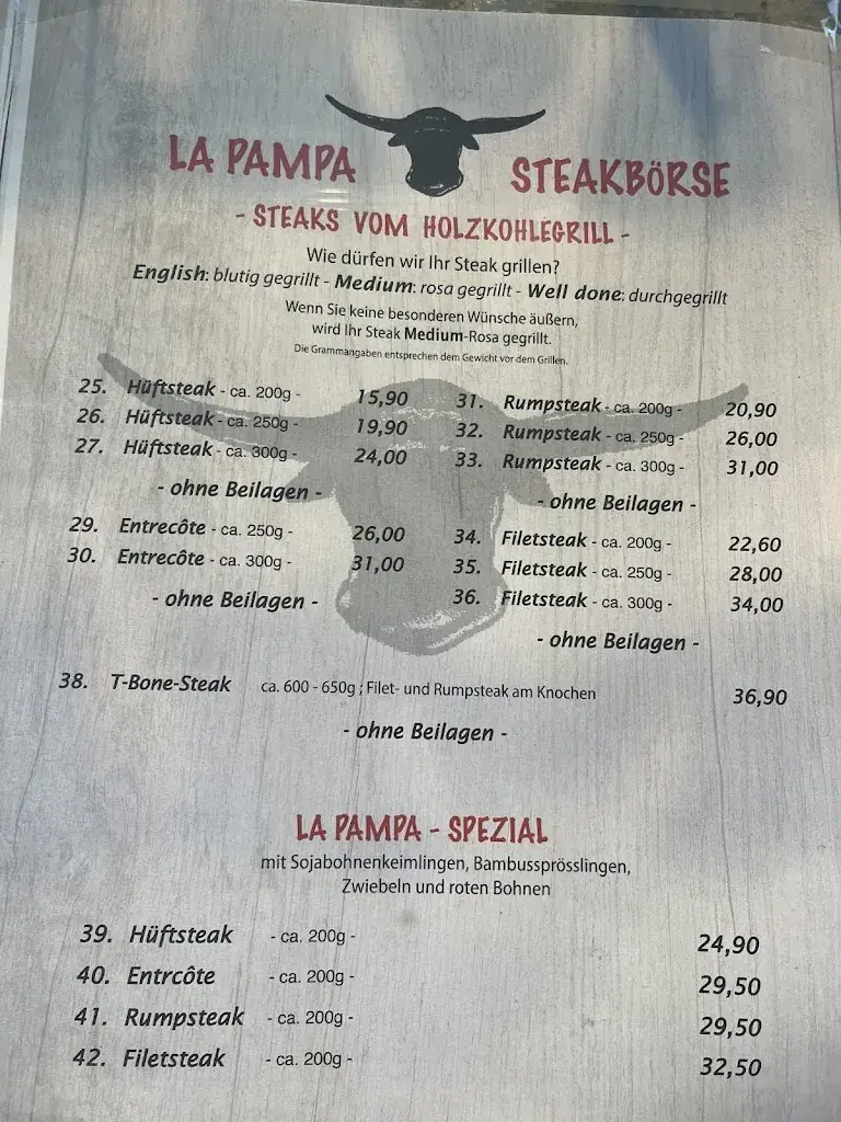 Menu_La Pampa Steakhaus - Oberhausen_Oberhausen_immagine_4