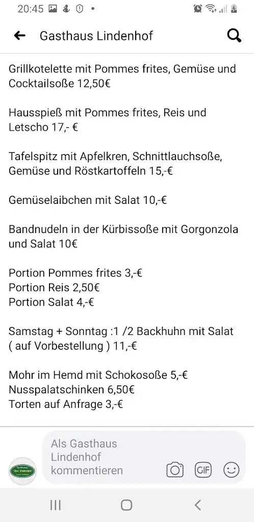 Menu_Gasthaus Lindenhof_Pernitz_image_1