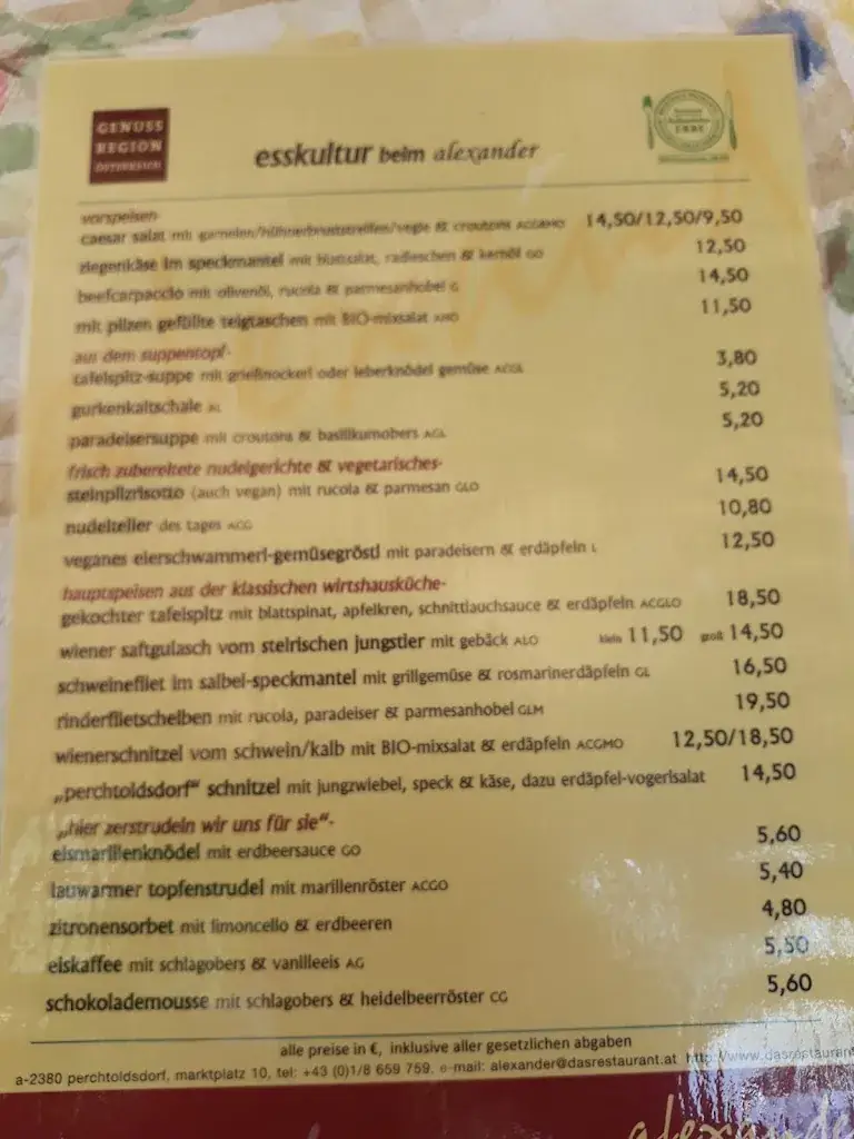 Menu_alexander das restaurant_Perchtoldsdorf_immagine_2