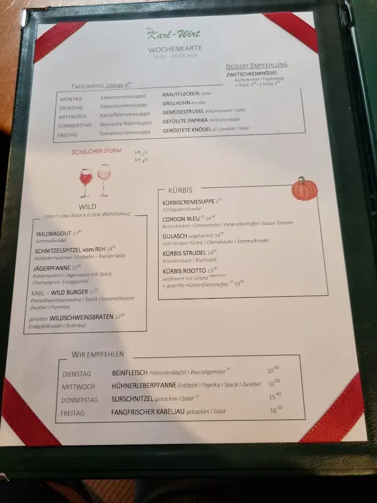 Menu_Restaurant Karl-Wirt GmbH_Perchtoldsdorf_image_2