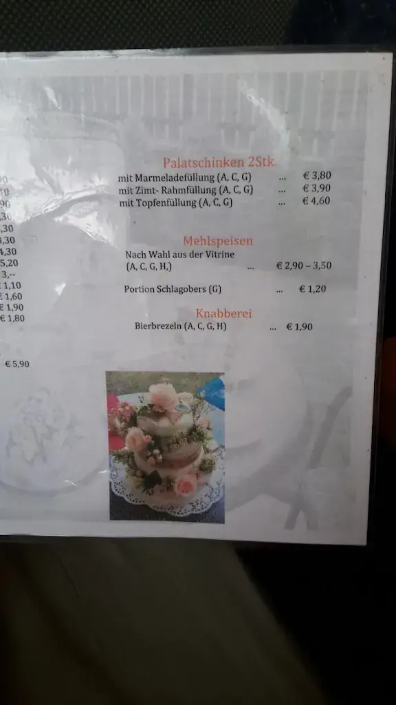 Menu_Gassl Cafe_Pfaffstätten_immagine_3