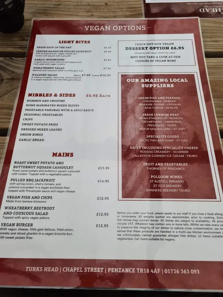 Menu_The Turks Head_Penz_image_4