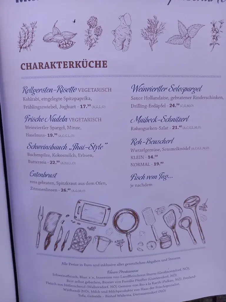 Menu_Pollak's Retzbacherhof_Politischer Bezirk Hollabrunn_immagine_1