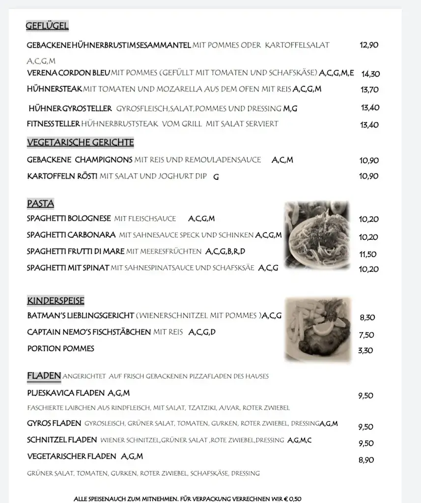 Menü_Pizzeria Restaurante Amore_Lockenhaus_Bild_3