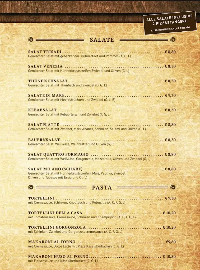 Menu_Pizzeria Milano_Politischer Bezirk Horn_image_4