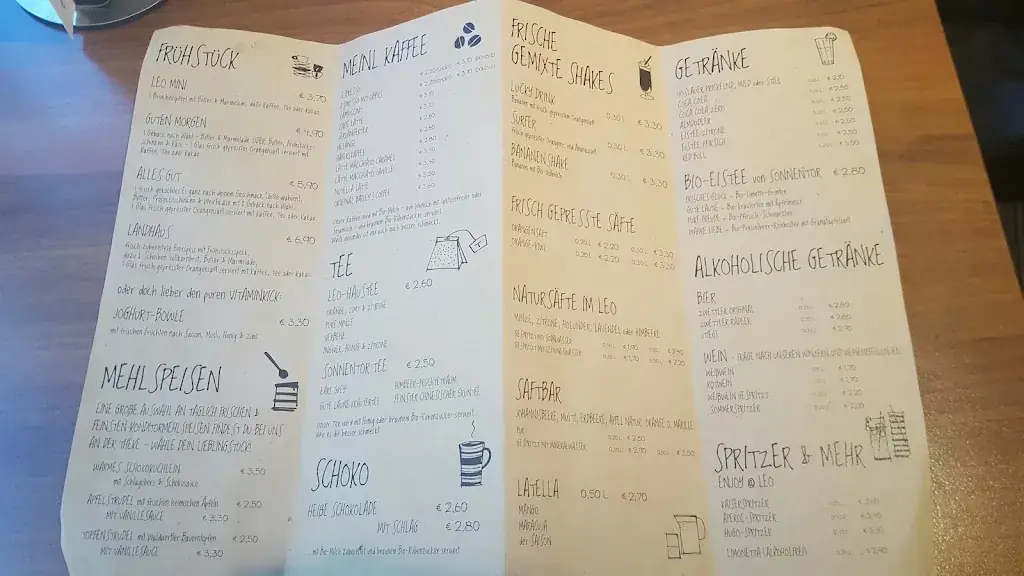 Menu_Leo Horn (Coffeeshop, Café, Bäckerei, Konditorei)_Politischer Bezirk Horn_immagine_1