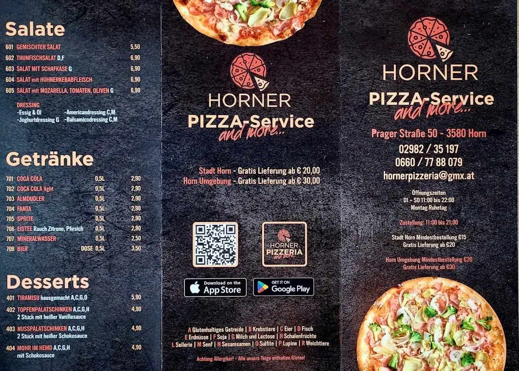 Menu_Horner Pizzeria & more..._Politischer Bezirk Horn_image_2
