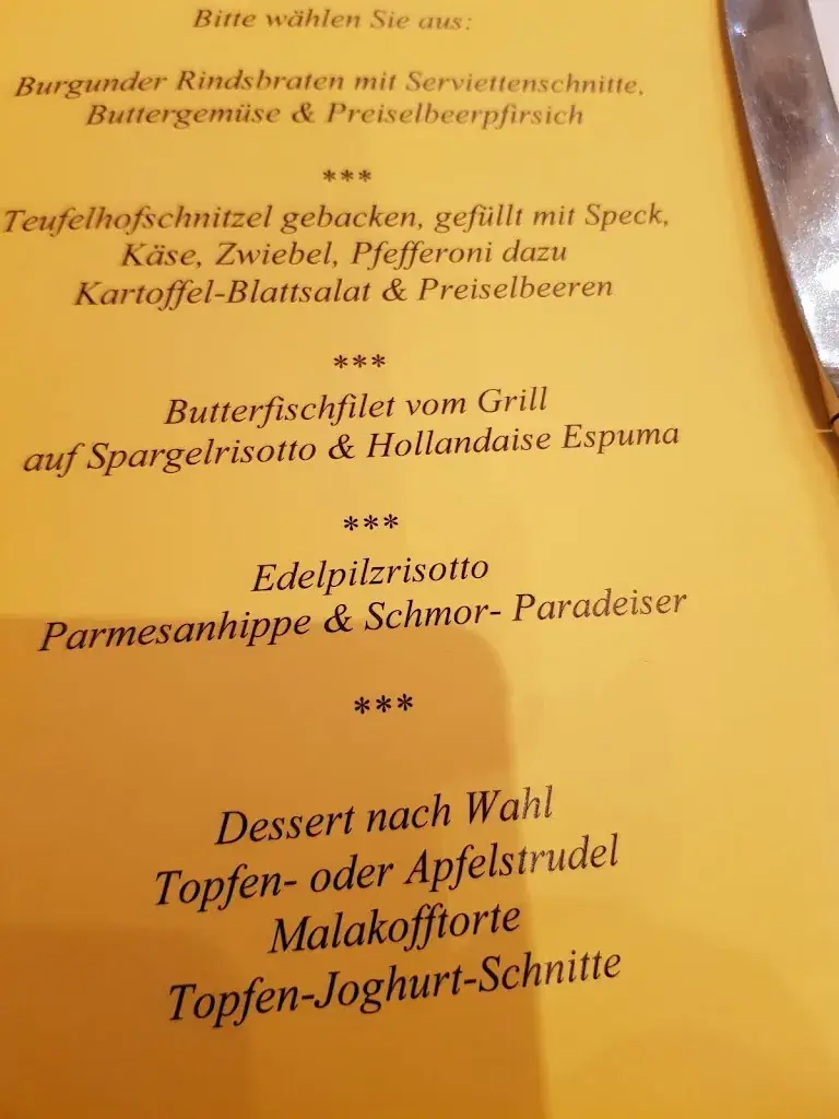Menu_Hotel Restaurant Roter Hahn_Politischer Bezirk Sankt Pölten_image_1