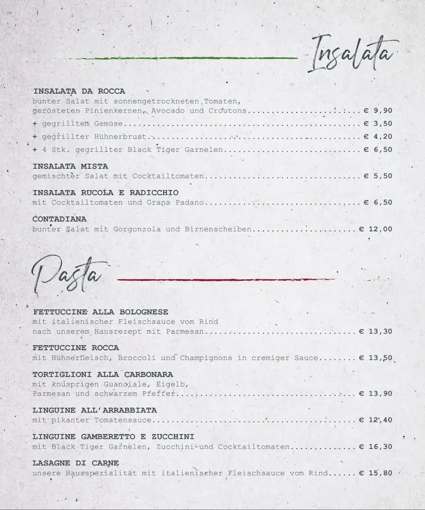 Menu_Rocca Napoli | Pizzeria Napoletana_Politischer Bezirk Sankt Pölten_immagine_1