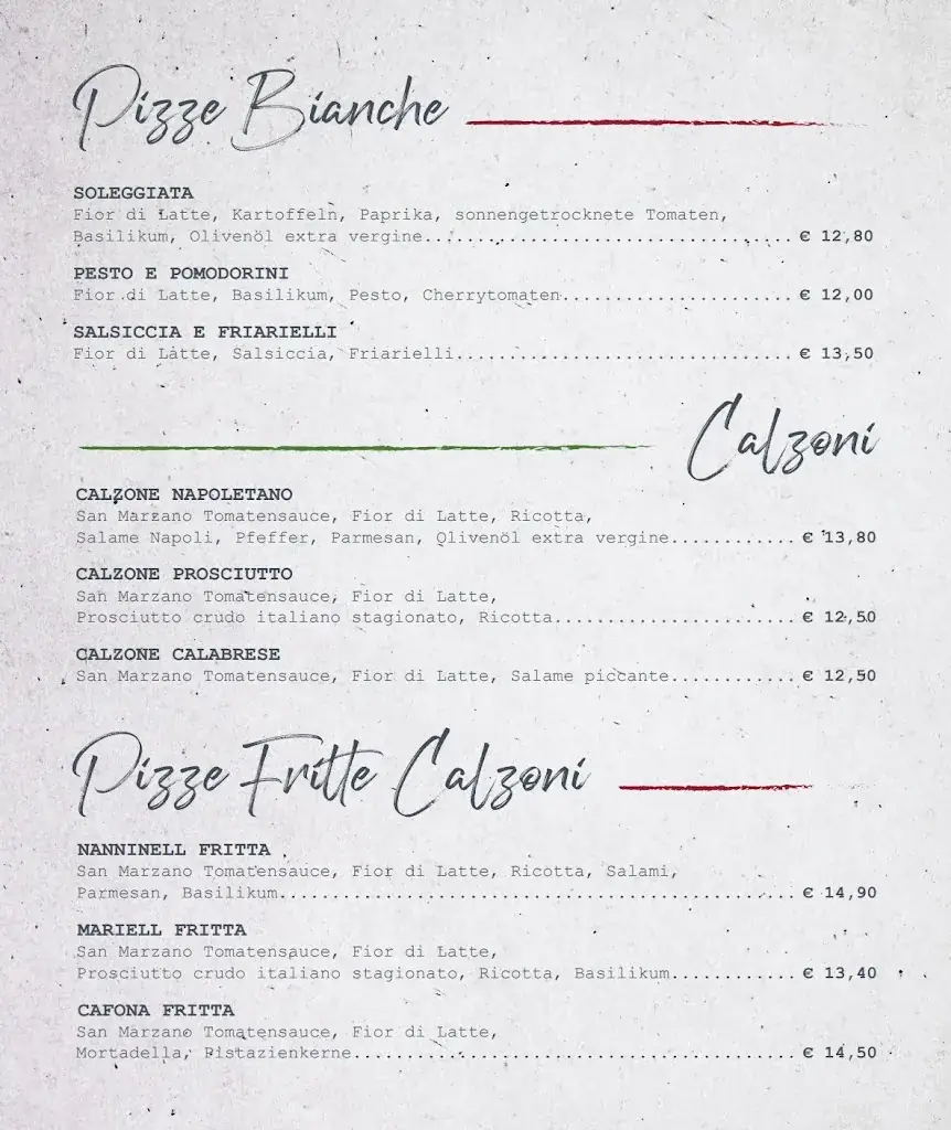 Menu_Rocca Napoli | Pizzeria Napoletana_Politischer Bezirk Sankt Pölten_immagine_4
