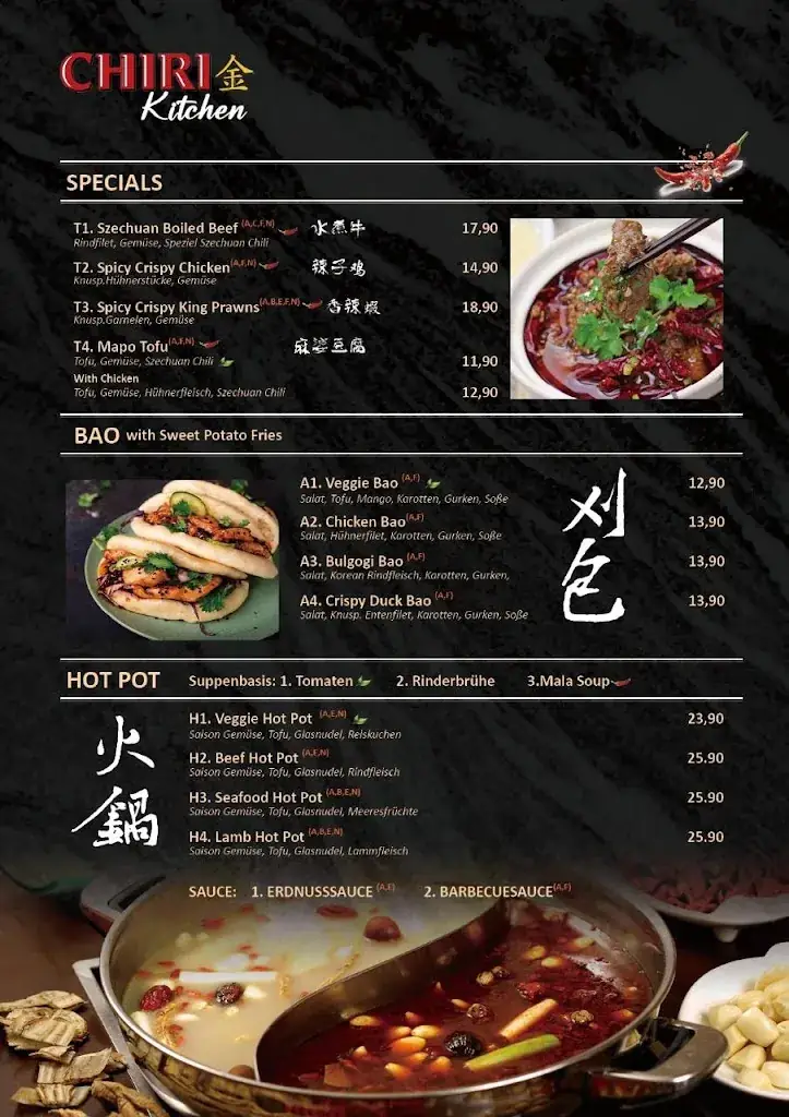 Menu_Chiri Kitchen_Politischer Bezirk Sankt Pölten_image_2