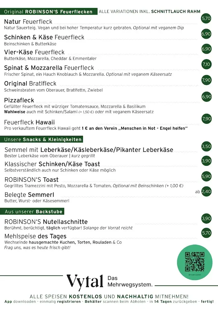 Menu_ROBINSON‘S - der Traisentreffpunkt._Pottenbrunn_immagine_1