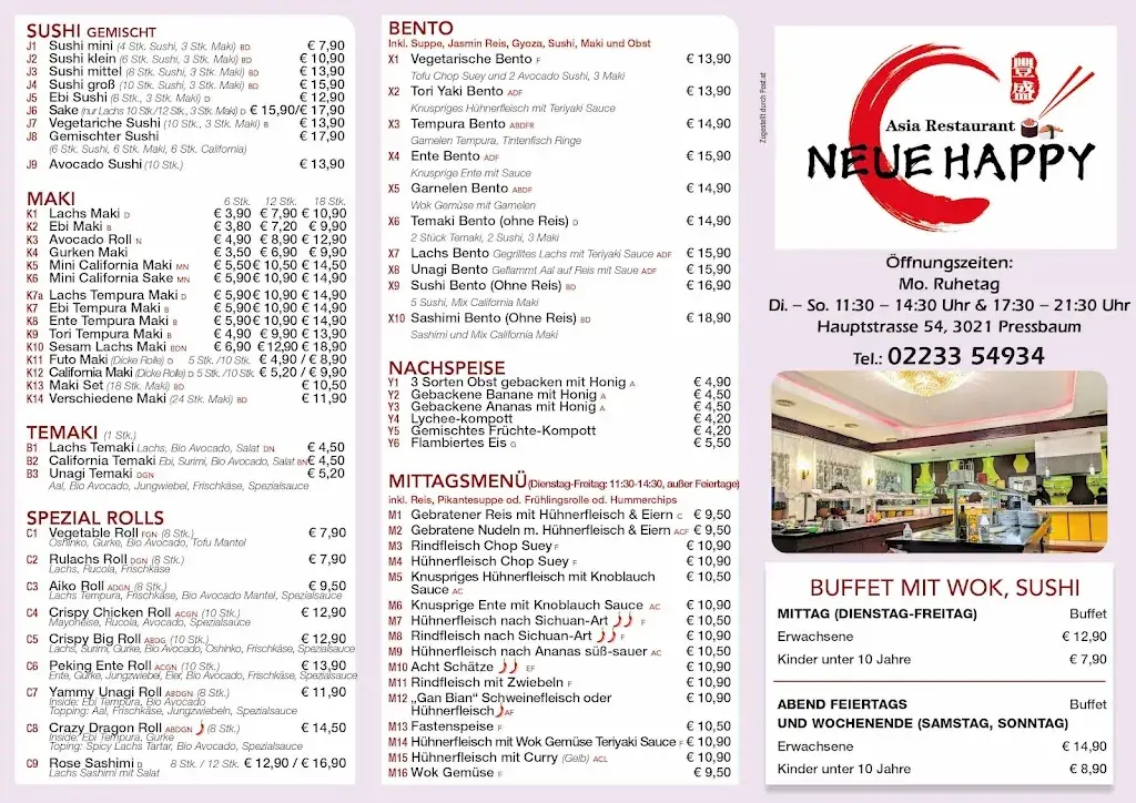 Menu_Asia Restaurant Neue Happy_Pressbaum_image_2