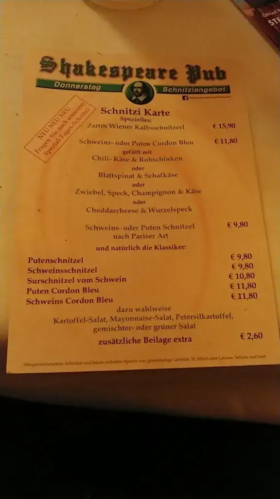 Menu_Shakespeare Pub_Purkersdorf_image_3